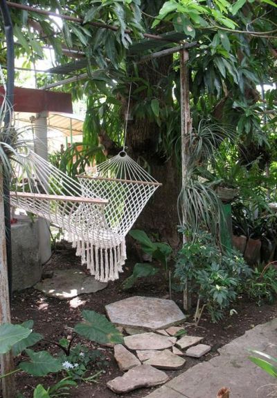 'Hamaca en el patio' Casas particulares are an alternative to hotels in Cuba.